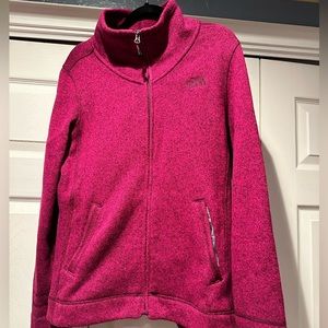 North Face 100% Polyester Zip Up Jacket